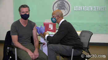 Gov. Newsom gets booster shot at Alameda County health clinic