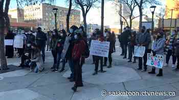 Saskatoon protesters take aim at social assistance changes - CTV News Saskatoon