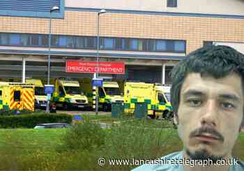 Thug threw bricks at shocked paramedics' ambulances near Royal Blackburn Hospital