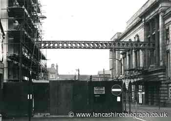 New bridge linked Blackburn Library and King George's Hall