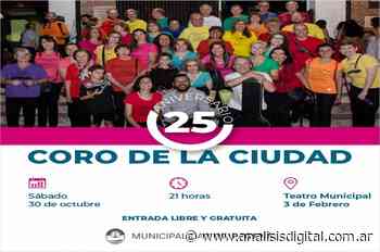 El Coro de la Ciudad celebra sus 25 años en el Teatro 3 de Febrero | Análisis - Análisis Digital