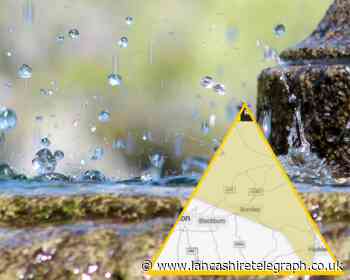 Burnley and the Ribble Valley covered by rain warning