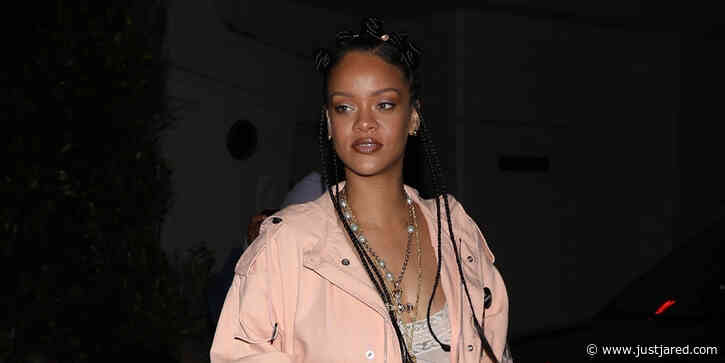 Rihanna Is Pretty in Pink While Out for Dinner in Santa Monica