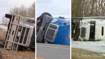 Powerful gusts on this windy Alberta highway make for a white-knuckle experience