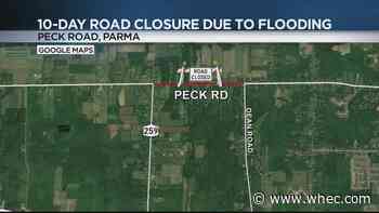 County: Portion of Peck Road in Parma to remain closed for 10 days following flood damage