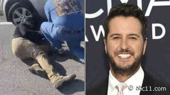 Country music star Luke Bryan stops to help Tennessee mom change flat tire