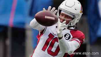 Source: Hurt Cards WR Hopkins expected to play