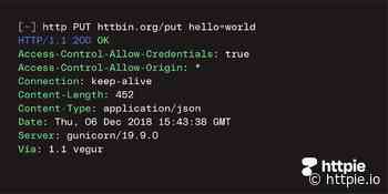 HTTPie for Terminal 2.6.0 - Making APIs simple and intuitive for makers around the world