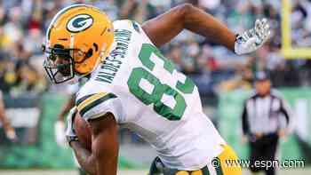 Packers to be without top 3 WRs vs. Cardinals