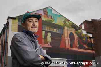 Huge street art mural pops up on side of building to pay homage to cycle route creator