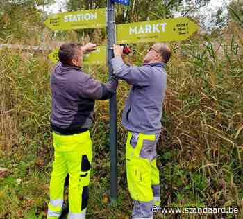 Nieuwe wegwijzers tonen aantal stappen in Oudenaarde - De Standaard