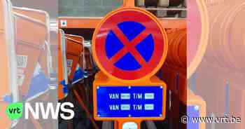 Antwerpen neemt "slimme" parkeerverbodsborden met gps in gebruik die piepen als je ze verplaatst - VRT NWS