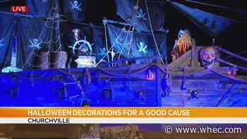 Ahoy! Churchville home's Halloween setup drops anchor, drives up donations for charity