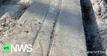 Pas aangelegde weg in Herne beschadigd door voetgangers en fietsers: "Dit getuigt van weinig respect" - VRT NWS