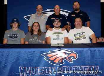 HIGH SCHOOL WRESTLING: Southern's Whitehead signs with Bethany College - Richmond Register