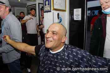 Barrhead barber shaves hair for charity - Barrhead News