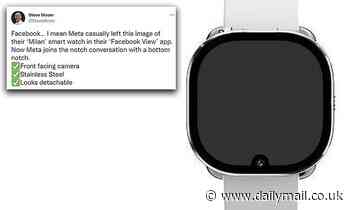 Leaked photo of Meta's 'Milan' smartwatch shows the device will feature a front-facing camera