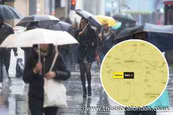 Met Office forecast: Heavy rain weather warning in London