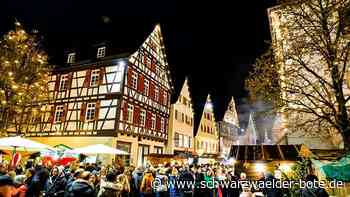 Weihnachtsmarkt in Nagold: Glühwein gibt’s nur für Bändchenträger