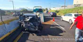 Choque en la Cuernavaca-Acapulco deja 2 lesionados - Diario de Morelos