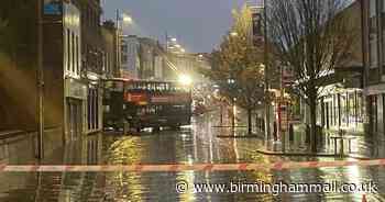 Nine people evacuated after Dudley town centre bus crash causes gas leak - Birmingham Live