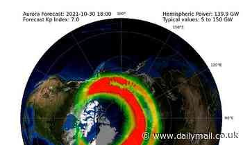 Northern Lights could be visible in parts of the UK on Saturday