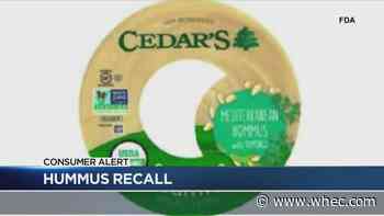 Consumer Alert: Mediterranean hummus recalled for containing pine nuts without label