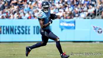 Hamstring to keep Titans WR Jones out Sunday