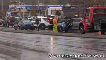 'What is this town coming to?': Man arrested in Comox Valley after vehicles smashed with axe, business egged - CTV News VI
