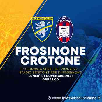 Serie B, verso Frosinone-Crotone: le info sui biglietti - L'Inchiesta Quotidiano OnLine