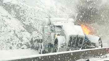 6 people rushed to hospital, 2 by air ambulance as fiery crash closes B.C.'s Coquihalla highway