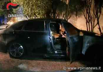 Solofra, auto in fiamme nella notte: indagano i carabinieri - Irpinia News