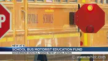 Hochul signs bill to create school bus motorist education fund