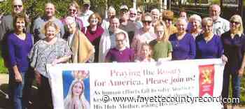 Fatima Rosary Rally Held At Gazebo - The Fayette County Record