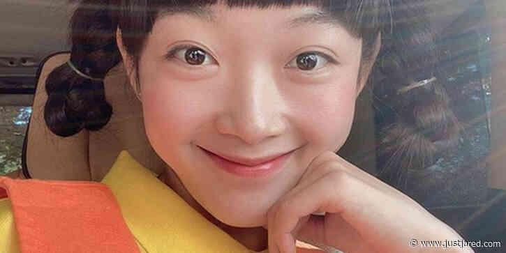 Squid Game's Lee Yoo-Mi Dressed as Red Light, Green Light Doll for Halloween!