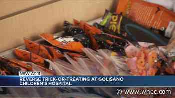 Golisano Children's Hospital holds 'reverse trick-or-treating'