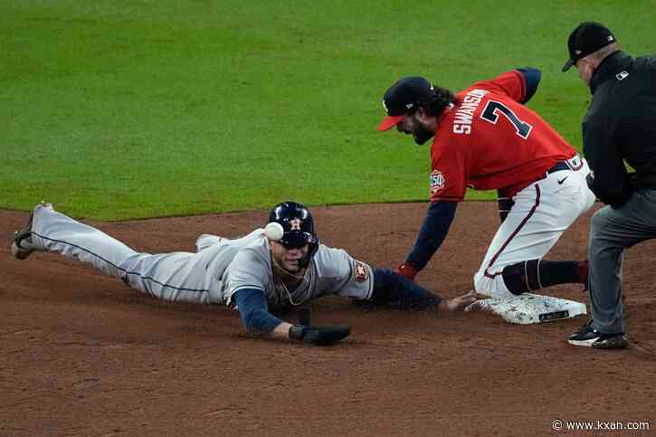 Braves blank Astros with 2-hitter, Houston trails World Series 2-1
