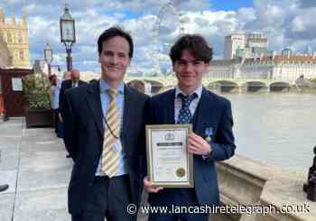 Lancashire teen awarded prestigious 'Certificate of Honour' at British Citizen Youth Award