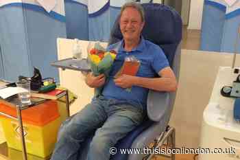 Carshalton man makes 100th blood donation on his birthday