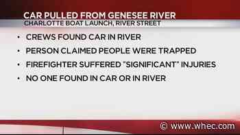 Rochester firefighter significantly injured while attempting to pull a car out of the Genesee River
