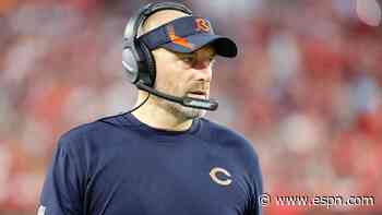 Bears' Nagy still in protocol, won't coach Sunday