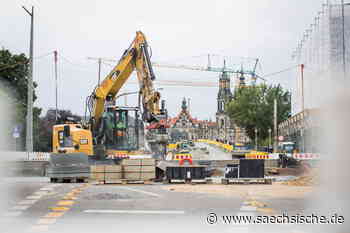 Dresden: Augustusbrücke: Bald ist der erste Straßenabschnitt befahrbar - Sächsische.de
