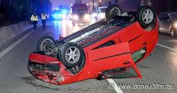 Unfall auf der B10 Neu-Ulm: Auto überschlägt sich - DONAU 3 FM