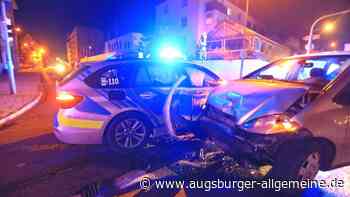 Polizeiauto in Neu-Ulm auf Fahrt zu dringendem Einsatz gerammt - Augsburger Allgemeine