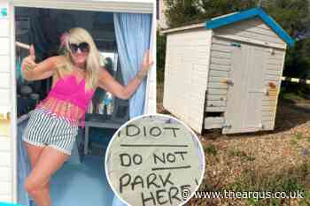 Michele Spicer evicted from beach hut in Goring near Worthing