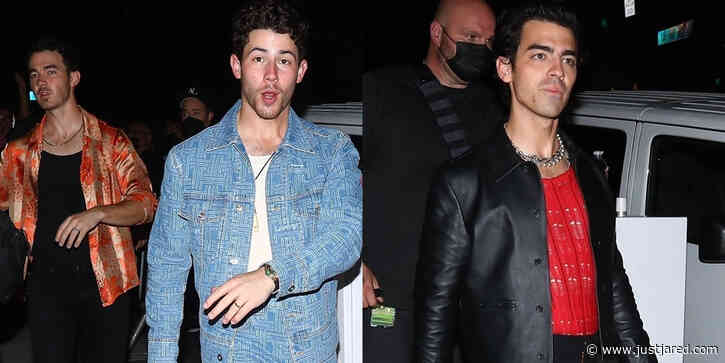 The Jonas Brothers Head Home After A Performance at The Viper Room in West Hollywood