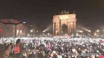 Arco della Pace, "In 10mila contro lo stop al Senato del Ddl Zan" - La Repubblica