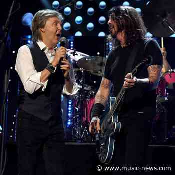 Sir Paul McCartney performs with Foo Fighters after Rock &amp; Roll Hall of Fame induction