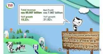Yili Group Reports Operating Revenue of RMB 85 Billion in the First Three Quarters of 2021, with a Net Profit Growth of Over 30%