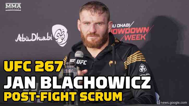 Jan Blachowicz: 'I Will Come Back...I'm Not A Quitter, Not A Coward' | UFC 267 | MMA Fighting - MMAFightingonSBN
